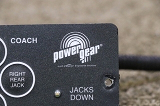 USED RV/MOTORHOME POWER GEAR LEVELING CONTROLS TOUCH PAD 500456 WITH PIGTAIL FOR SALE