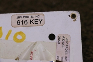 USED A3242BL SLIDE ROOM KEY & SWITCH CONTROL PANEL RV PARTS FOR SALE
