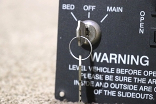 USED A3242BL SLIDE ROOM KEY & SWITCH CONTROL PANEL RV PARTS FOR SALE