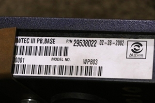 USED 29538022 ALLISON TRANSMISSION SHIFT SELECTOR TOUCH PAD RV PARTS FOR SALE