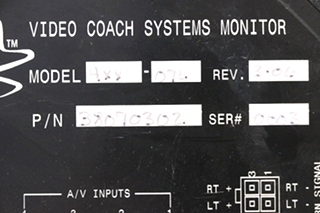 USED ALADDIN VIDEO COACH SYSTEMS MONITOR MODULE 38070302 RV/MOTORHOME PARTS FOR SALE