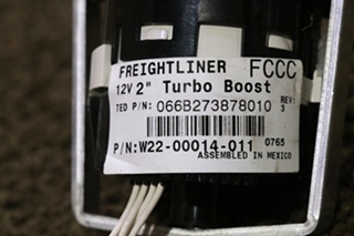 USED W22-00014-011 FREIGHTLINER TURBO BOOST DASH GAUGE RV PARTS FOR SALE