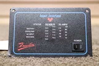 USED RV HEART INTERFACE FREEDOM INVERTER REMOTE PANEL FOR SALE