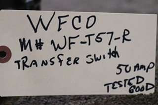 USED MOTORHOME WFCO WF-T57-R TRANSFER SWITCH FOR SALE