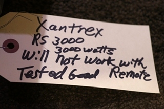 USED RV/MOTORHOME XANTREX SINE WAVE INVERTER/CHARGER RS3000 FOR SALE