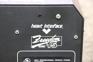 USED 81-0150-12(204) HEART INTERFACE FREEDOM 15 INVERTER CHARGER RV PARTS FOR SALE