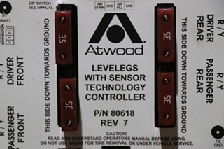 USED RV/MOTORHOME ATWOOD LEVELEGS WITH SENSOR TECHNOLOGY CONTROLLER 80618 FOR SALE