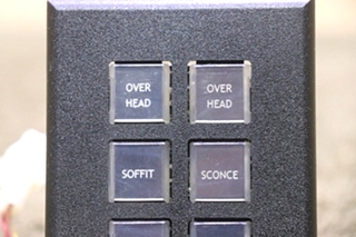 USED MOTORHOME INTELLITEC 00-00873-006 6 BUTTON SWITCH PANEL FOR SALE