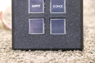 USED MOTORHOME INTELLITEC 00-00873-006 6 BUTTON SWITCH PANEL FOR SALE