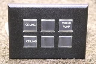 USED RV/MOTORHOME INTELLITEC 6 BUTTON SWITCH PANEL 00-00873-006 FOR SALE