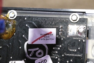 USED 00-00873-006 INTELLITEC 6 BUTTON SWITCH PANEL RV PARTS FOR SALE