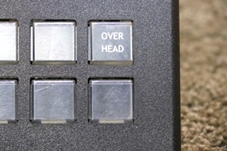 USED 00-00873-006 INTELLITEC 6 BUTTON SWITCH PANEL RV PARTS FOR SALE