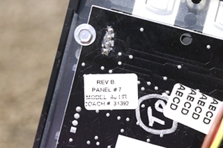 USED RV 00-00873-006 INTELLITEC 6 BUTTON SWITCH PANEL FOR SALE