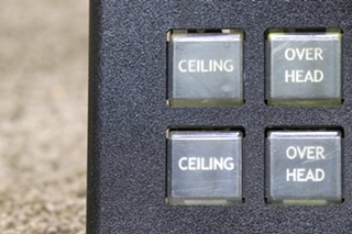 USED MOTORHOME INTELLITEC 00-00869-010 10 BUTTON SWITCH PANEL FOR SALE