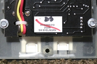 USED RV/MOTORHOME INTELLITEC 10 BUTTON SWITCH PANEL 00-00869-010 FOR SALE