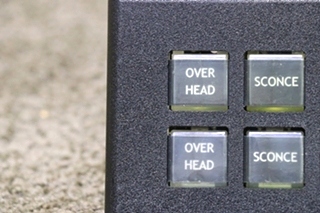 USED RV/MOTORHOME INTELLITEC 10 BUTTON SWITCH PANEL 00-00869-010 FOR SALE