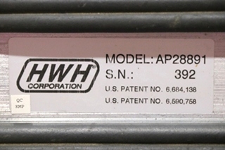 USED AP28891 HWH LEVELING CONTROL BOX RV PARTS FOR SALE