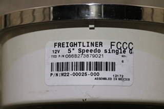 USED W22-00025-000 FREIGHTLINER SPEEDOMETER DASH GAUGE RV PARTS FOR SALE