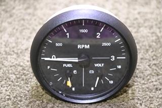 USED RV/MOTORHOME FREIGHTLINER 3 IN 1 TACH / FUEL / VOLT DASH GAUGE 6913-00061-01 FOR SALE