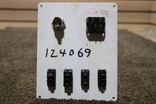 USED WATER HEATER / SLIDEOUT SWITCH & KEY PANEL DM404 RV/MOTORHOME PARTS FOR SALE