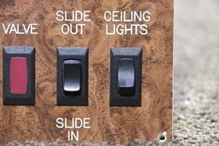 USED WATER HEATER / SLIDEOUT SWITCH & KEY PANEL DM404 RV/MOTORHOME PARTS FOR SALE