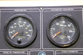 USED RV/MOTORHOME BLUE BIRD WANDERLODGE DASH CLUSTER 72-6092647 FOR SALE