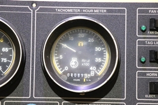 USED BLUE BIRD WANDERLODGE DASH GAUGE & SWITCH CLUSTER RV PARTS FOR SALE