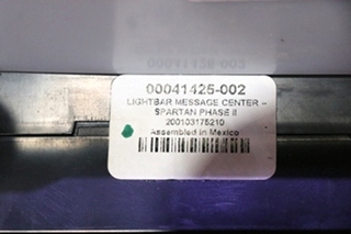 USED COMPLETE SPARTAN DASH GAUGE CLUSTER RV PARTS FOR SALE