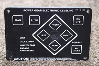 USED MOTORHOME POWER GEAR 140-1226 ELECTRONIC LEVELING TOUCH PAD FOR SALE