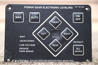 USED MOTORHOME POWER GEAR 140-1226 ELECTRONIC LEVELING TOUCH PAD FOR SALE