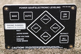 USED RV/MOTORHOME POWER GEAR ELECTRONIC LEVELING TOUCH PAD 140-1226 FOR SALE
