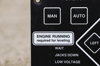 USED RV/MOTORHOME POWER GEAR ELECTRONIC LEVELING TOUCH PAD 140-1226 FOR SALE