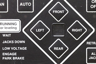 USED RV/MOTORHOME POWER GEAR ELECTRONIC LEVELING TOUCH PAD 140-1226 FOR SALE