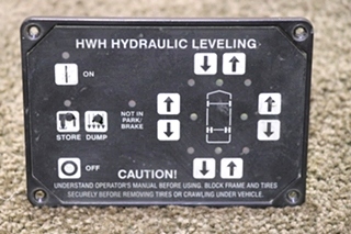 USED HWH HYDRAULIC LEVELING TOUCH PAD AP10054 RV/MOTORHOME PARTS FOR SALE