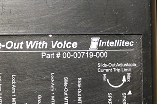 USED INTELLITEC 00-00719-000 COMBINATIONAL SLIDE OUT WITH VOICE MOTORHOME PARTS FOR SALE