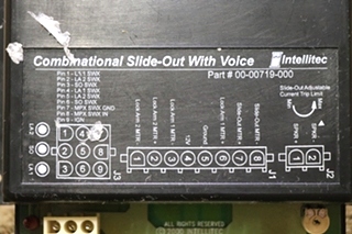 USED INTELLITEC 00-00719-000 COMBINATIONAL SLIDE OUT WITH VOICE MOTORHOME PARTS FOR SALE