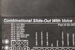 USED INTELLITEC 00-00719-100 COMBINATIONAL SLIDE OUT WITH VOICE MOTORHOME PARTS FOR SALE