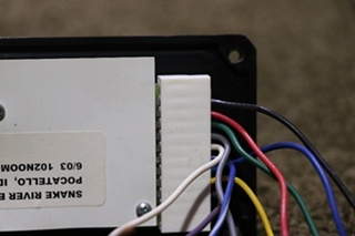 USED MOTORHOME BLACK NEWMAR CORP TANK MONITOR PANEL FOR SALE