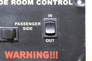USED MOTORHOME SLIDE ROOM CONTROL DOUBLE SWITCH PANEL FOR SALE