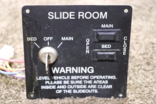 USED RV/MOTORHOME SLIDE ROOM KEY & SWITCH CONTROL PANEL FOR SALE