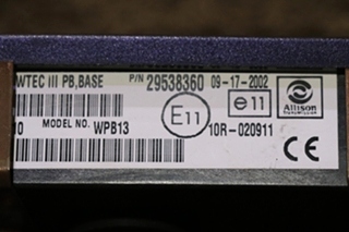 USED ALLISON TRANSMISSION 29538360 SHIFT SELECTOR MOTORHOME PARTS FOR SALE