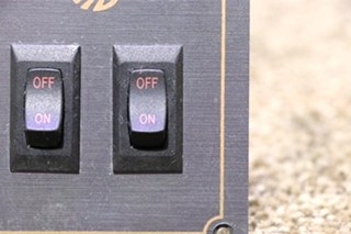 USED RV/MOTORHOME MONACO DOUBLE SWITCH PANEL FOR SALE