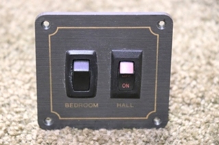 USED MONACO BEDROOM / HALL SWITCH PANEL RV PARTS FOR SALE