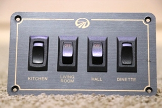 USED RV MONACO KITCHEN / LIVING ROOM / HALL / DINETTE SWITCH PANEL FOR SALE