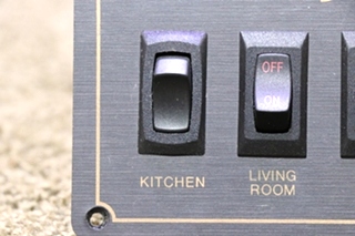 USED RV MONACO KITCHEN / LIVING ROOM / HALL / DINETTE SWITCH PANEL FOR SALE