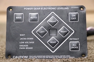 USED 500629 POWER GEAR ELECTRONIC LEVELING TOUCH PAD RV PARTS FOR SALE