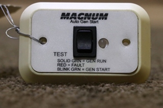 USED MAGNUM AUTO GEN START SWITCH PANEL MOTORHOME PARTS FOR SALE