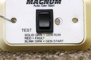 USED MAGNUM AUTO GEN START SWITCH PANEL MOTORHOME PARTS FOR SALE