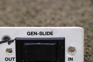 USED RV POWER GEAR GEN SLIDE SWITCH PANEL FOR SALE