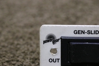 USED RV POWER GEAR GEN SLIDE SWITCH PANEL FOR SALE